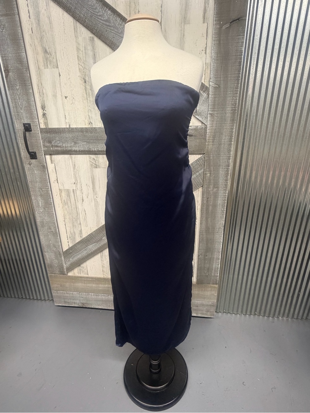 House of Harlow 1960 Strapless Midnight Blue Dress